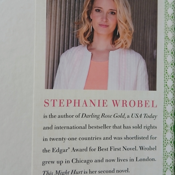 Stephanie Wrobel 'This Might Hurt' Novel - Green Cover Hard Back Book Thriller - Picture 7 of 13